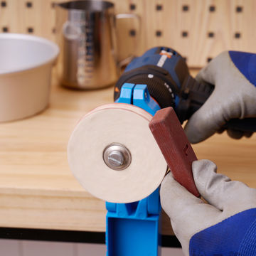 DEXTER DRILL FELT BUFFING WHEEL, 85MM