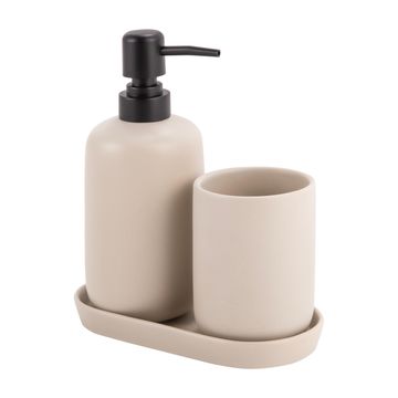 Sensea Mia 3-Piece Bathroom Accessory Set Trench Beige