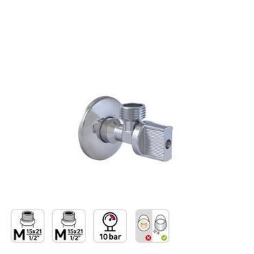 ANGLE VALVE 10B M 1/2" M 1/2" ANTILIME