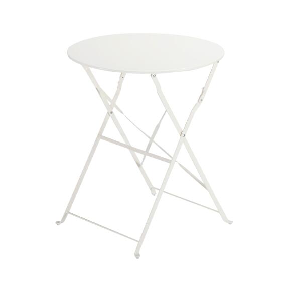 Naterial Flora Origami Steel Patio Table Cream 60cm