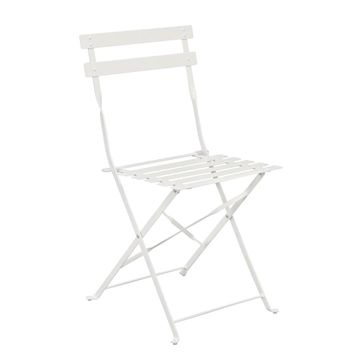 Naterial Flora Origami Steel Patio Chair Cream (Excluding Table) 