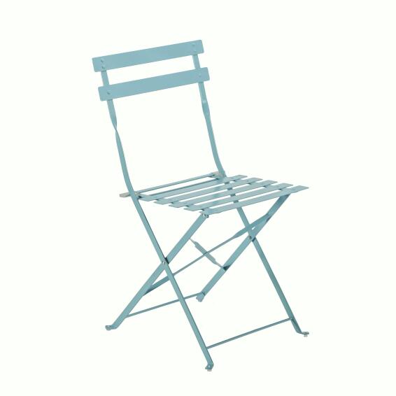 Patio Chair Flora Origami Chair Steel Aqua