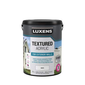 Luxens textured acrylic white 5l