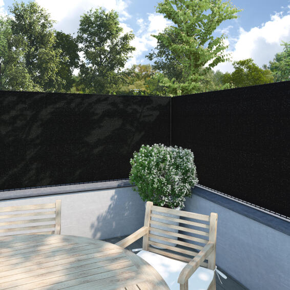 Shade Netting Total Privacy Naterial 99% 230G/M2 Black 1X3M
