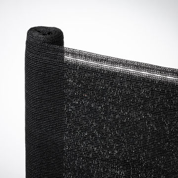 Shade Netting Total Privacy NATERIAL 99% 230G/M2 Black 2 m X 10 m