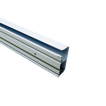 Wardrobe sliding door track set of 2 white 180cm