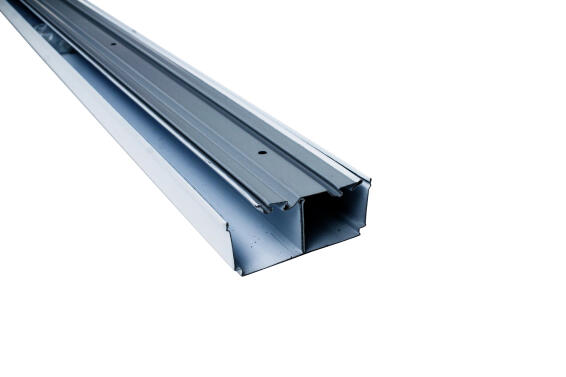 Wardrobe sliding door track set of 2 white 270cm