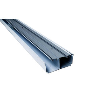 Wardrobe sliding door track set of 2 white 270cm