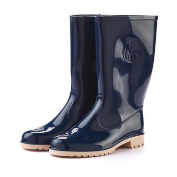 Marina gumboot size 4 navy blue