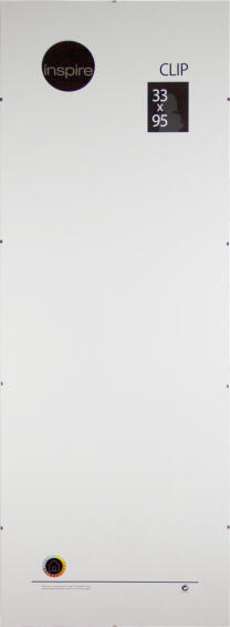 Inspire pic frame clip clear 33x95 