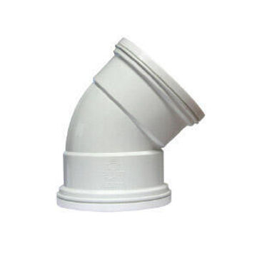 S/V PLAIN BEND DBL SOCKET 135DEG 110MM