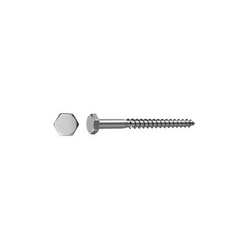 HEX WOOD SCREW SSTL 8X60 4P