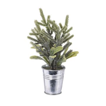 Mini artificial plant evergreen in metal planter 180cm