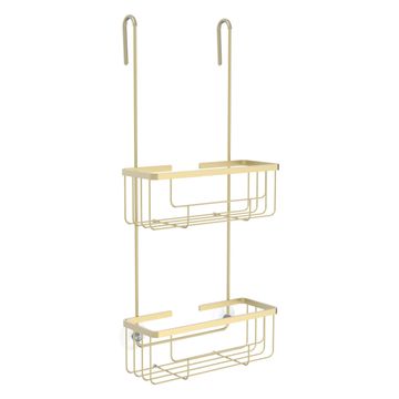 Sensea Loa Shower Caddy Two Tier Hook Over Brushed Gold 