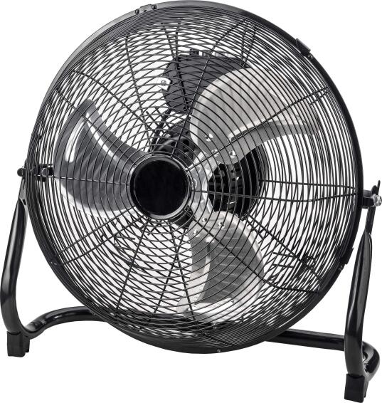 Equation Metal Oscillating  Floor  Fan Black  40cm 60W