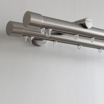 Inspire double wall bracket burney nickel satin