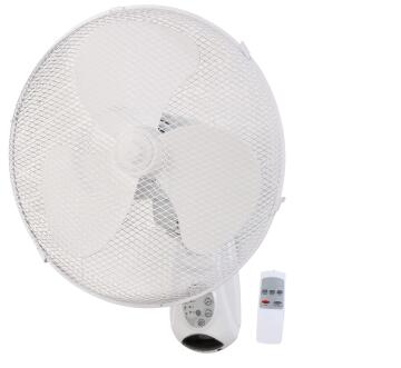 Fan wall mount 45W EQUATION 16" white includes remote