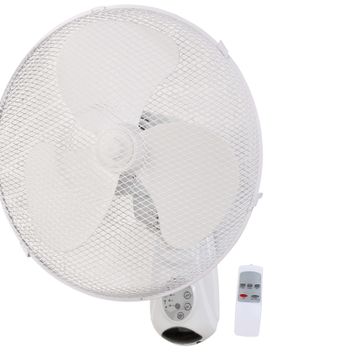 Equation Wall Fan With Remote White  16inch  45W