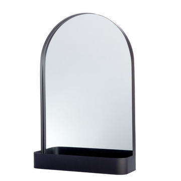 Arched Mirror With Shelf W40cmxH60cm