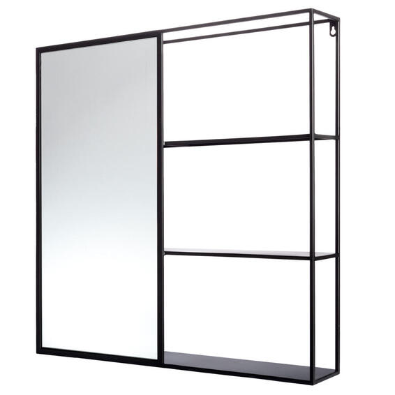 Ella Mirror With Three Shelves W70cmxH70cm