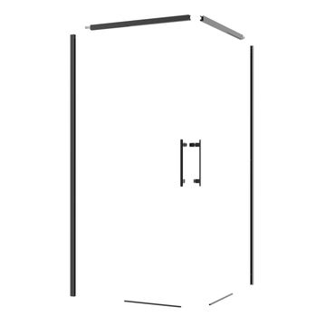 Sensea Remix Frame Kit For A Sliding Corner Entry Door Black (Frame kit only) W90cmxH195cm