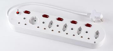 Multi-plug DIGITECH 5x3 & 4x2 pin 1 schuko