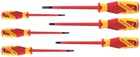 Set of 7 insulated screwdrivers GEDORE 2.5-6.5 PH 0-2