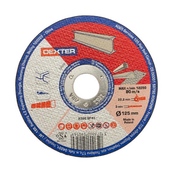 Cutting Disc Dexter Metal/Inox 125X3X22,2Mm