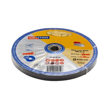 Cutting Disc Dexter Stone 230X3X22,2Mm 5 Pieces