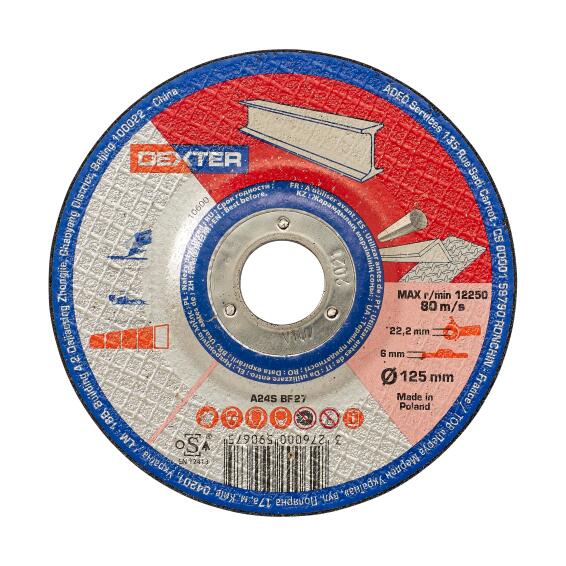 Cutting Disc Dexter Metal/Inox 125X6X22,2Mm