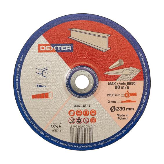 Cutting Disc Dexter Metal/Inox 230X3X22,2Mm