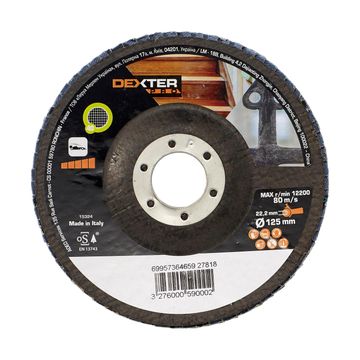 Flap Disc Zirconium Multipurpose Dexter Pro 125Mm P40