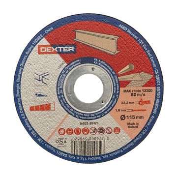 Cutting Disc Dexter Metal/Inox 115X1,6X22,2Mm