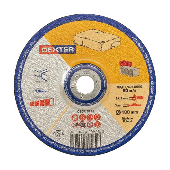 Cutting Disc Dexter Cutting Stone 180X3X22,2Mm