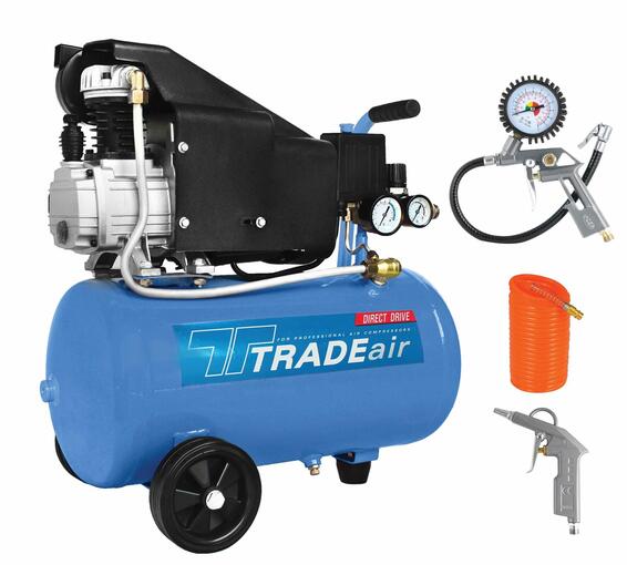 Trade Air Direct Drive Air Compressor 24Lt 1.5HP 