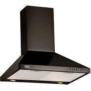 Defy Kitchen Chimney Cooker Hood Black DCH310 600X480X1040mm