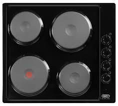 Defy 60cm Slimline Electric Hob DHD398 D58xW51XH9cm Black