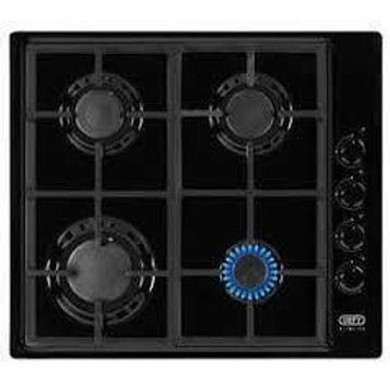 Defy Slimline 60cm Gas Hob Side Control Black DHG132 L58xW51xD9cm