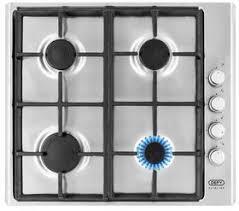 Defy Slimline Gas Hob Side Control Inox DHG133 L58xW51xD9cm