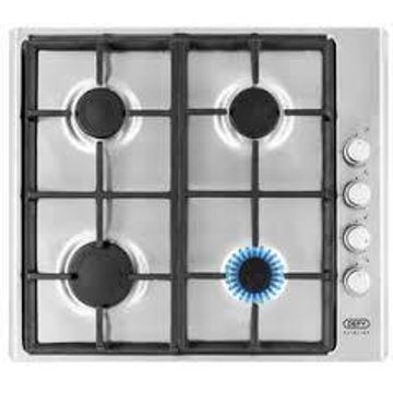 Defy Slimline Gas Hob Side Control Inox DHG133 L58xW51xD9cm