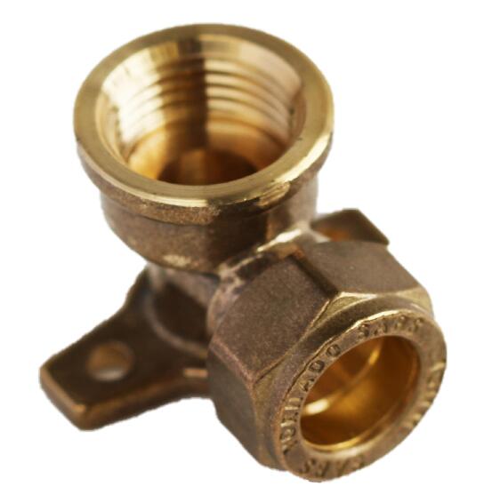 Wallplate elbow compression c x fi 22mm x 3/4