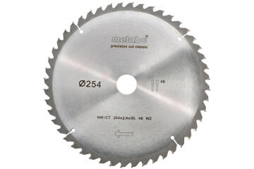 Circular Saw Blade METABO Hw/Ct 254X30 48 Wz 5