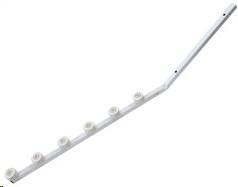 Electric fence bracket angled W square tube 6L