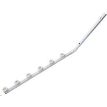 Electric fence bracket angled W square tube 6L