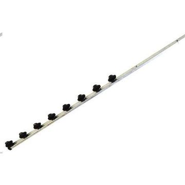 Electric fence bracket square tube 8 lines straight hot dipped galvanised