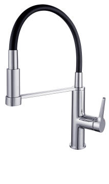 Kitchen tap lever mixer with flexible spray FRANKE Mirus Pro chrome / silicon