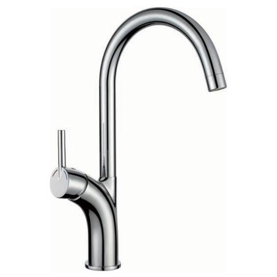FRANKE Lucido Kitchen Sink Mixer Tap Single Lever Chrome H36.3cm Spout Reach 18.3cm