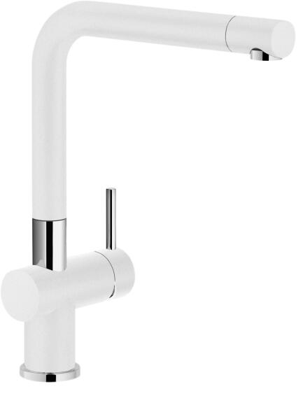 FRANKE Active Plus Kitchen Sink Mixer Tap Single Lever White H31cm Spout Reach 22cm