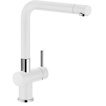 FRANKE Active Plus Kitchen Sink Mixer Tap Single Lever White H31cm Spout Reach 22cm
