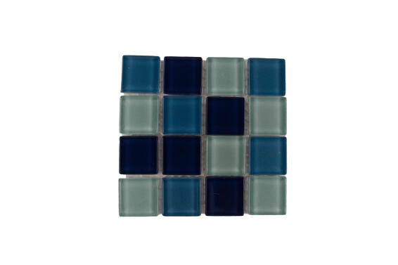 P-CRYSTAL GLASS GREEN MIX 23X23X4MM